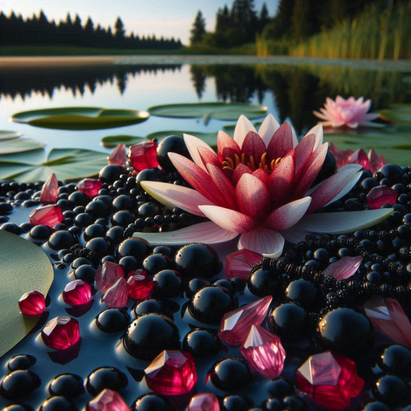 July Ruby and Black Onyx