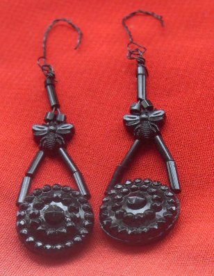 Victorian 'French Jet' Earrings